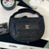 Túi Chanel Hình Bán Nguyệt Siêu Cấp Màu Đen 16cm (2)