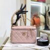 Túi Chanel Vanity Case Màu Hồng Siêu Cấp 18cm (2)
