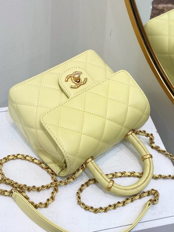 Túi Xách Chanel Mini Flap Bag Siêu Cấp Màu Xanh 15x18cm (2)