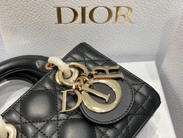 Túi Xách Dior D-Joy Mini Bag Màu Đen Siêu Cấp Da Mịn 16.5x6x10 (1)