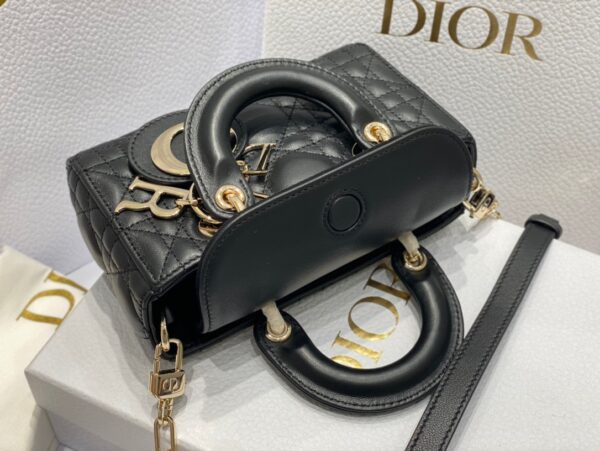 Túi Xách Dior D-Joy Mini Bag Màu Đen Siêu Cấp Da Mịn 16.5x6x10 (1)