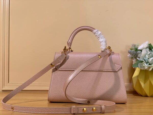 Túi Xách Louis Vuitton LV Twist Handle Siêu Cấp Nữ Pink 17x25x11cm