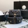 Balo Nữ Hàng Hiệu Chanel Siêu Cấp Bản Đẹp Màu Đen 20.5x20x11.5cm