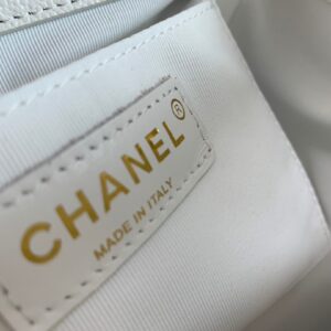 Balo Nữ Hàng Hiệu Chanel Siêu Cấp Bản Đẹp Màu Trắng 20.5x20x11.5cm
