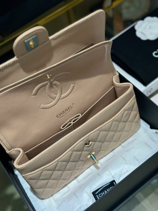 Túi Xách Chanel Classic Flap Bag Medium Siêu Cấp Khóa Vàng 25cm (2)