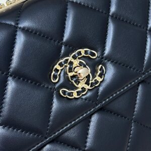 Túi Xách Chanel Tredy Bag Replica 11 Màu Đen 25cm (2)