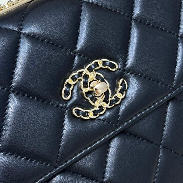 Túi Xách Chanel Tredy Bag Replica 11 Màu Đen 25cm (2)