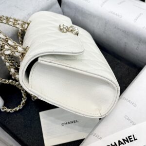 Túi Xách Hàng Hiệu Chanel Woc Siêu Cấp Màu Trắng 18cm (1)