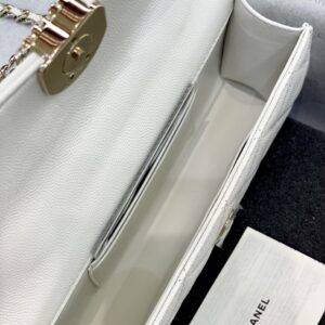 Túi Xách Hàng Hiệu Chanel Woc Siêu Cấp Màu Trắng 18cm (1)
