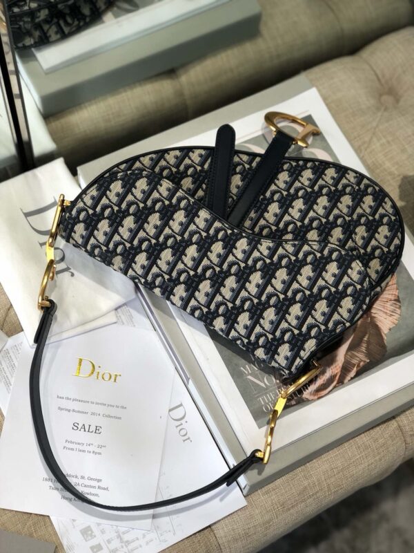Túi Xách Nữ Dior Saddle Replica 11 Hoạ Tiết Dior 25.5x20x6 (2)
