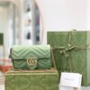 Túi Xách Nữ Gucci Marmont Siêu Cấp Màu Trái Bơ 22cm (2)