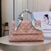 Túi Xách Siêu Cấp Chanel Coco Handle Small Pink 23cm (2)