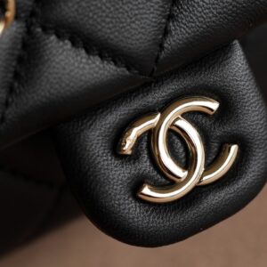 Balo Nữ Chanel Mini Replica 11 Cao Cấp Màu Đen 18x19x12cm (2)