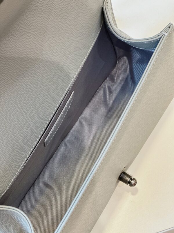 Túi Xách Chanel Boy Medium Replica 11 Cao Cấp Màu Xám 25cm (2)