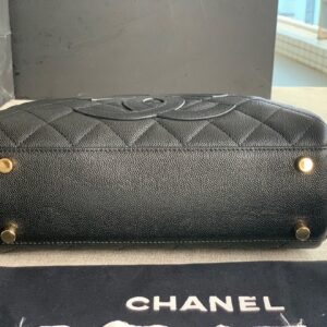 Túi Xách Chanel Vintage Replica 11 Cao Cấp Màu Đen 25x14x9cm (2)