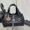Túi Xách Dior Medium Toujours Bag Like Auth Nữ Màu Đen 23x15x15cm (2)