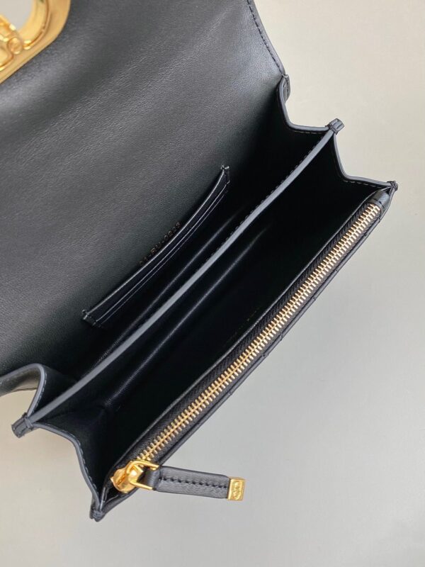 Túi Xách Dior Miss Caro Replica 11 Cao Cấp Màu Đen 19x13x5cm (2)