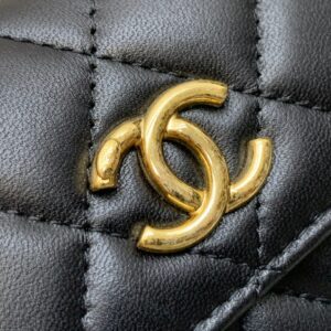 Túi Xách Hàng Hiệu Chanel Woc Replica 11 Cao Cấp Màu Đen 17cm (2)