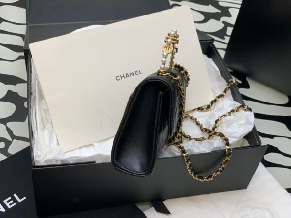 Túi Xách Hàng Hiệu Chanel Woc Replica 11 Cao Cấp Màu Đen 17cm (2)