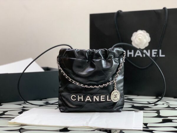 Túi Xách Nữ Chanel 22 Bag Replica 11 Cao Cấp Màu Đen 22cm (2)
