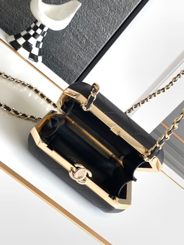 Túi Xách Nữ Chanel Box Mini Replica 11 Cao Cấp Màu Đen (2)