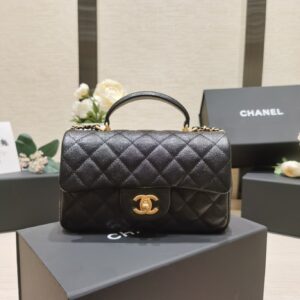 Túi Xách Nữ Chanel Handle Replica 11 Cao Cấp Màu Đen 20cm (1)