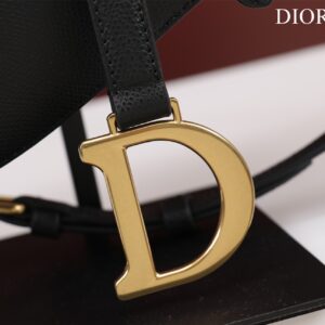 Túi Xách Nữ Dior Saddle Yên Ngựa Replica 11 Màu Đen 25x20x6 (2)
