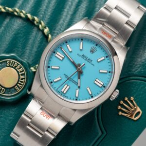 Rolex Oyster Perpetual Replica 11 Ice Blue Dial King Factory 41mm (7)