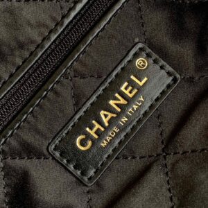 Túi Chanel 22 Shopping Nữ Da Mịn Màu Đen Like Auth 35cm (2)