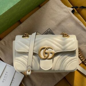 Túi Xách Gucci Marmont Rep 11 Cao Cấp Nữ Màu Trắng 22cm (2)