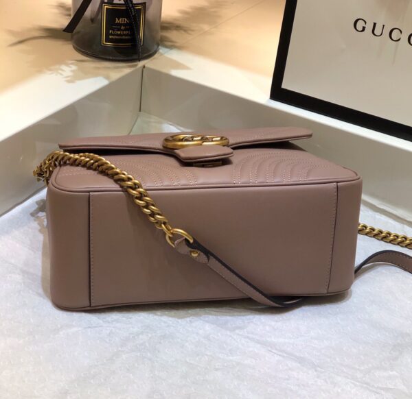 Túi Xách Gucci Marmont Top Handle Like Auth Nữ Khóa Vàng 27cm (2)