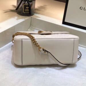 Túi Xách Gucci Marmont Top Handle Rep 11 Cao Cấp Màu Trắng 27cm (2)