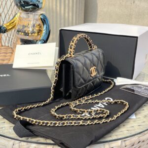 Túi Xách Nữ Chanel Mini Màu Đen Replica 11 Cao Cấp 12.5x9.5x3 (2)