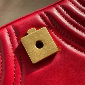 Túi Xách Nữ Gucci Marmont Replica 11 Cao Cấp Màu Đỏ 22cm (2)