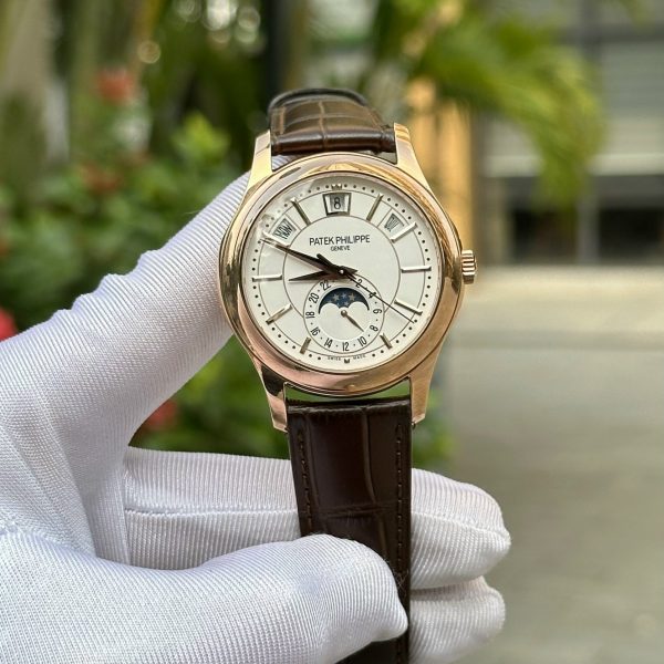 Patek Philippe Complications 5205R Rose Gold Rep 11 Thụy Sỹ Mặt Trắng 40mm (2)